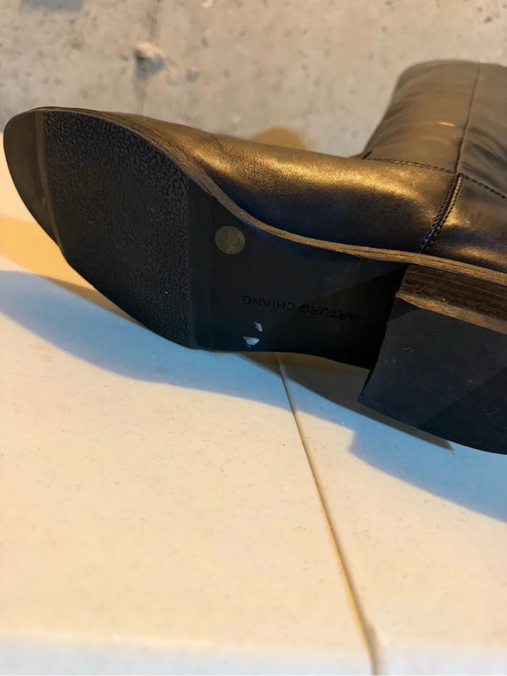 Arturo Chiang Black Over-the-Knee Riding Boots